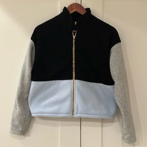 Donni fleece tri color jacket